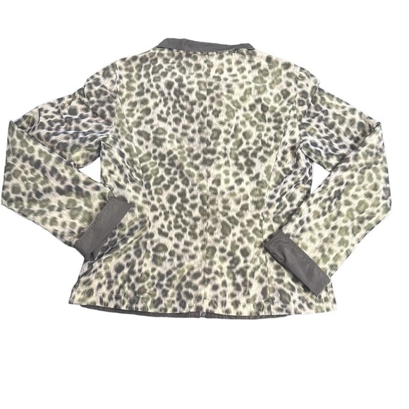 Lafayette 148 Reversible Jacket Womens Sz‎ 8 Brown Animal Print Windbreaker Coat - Picture 11 of 11